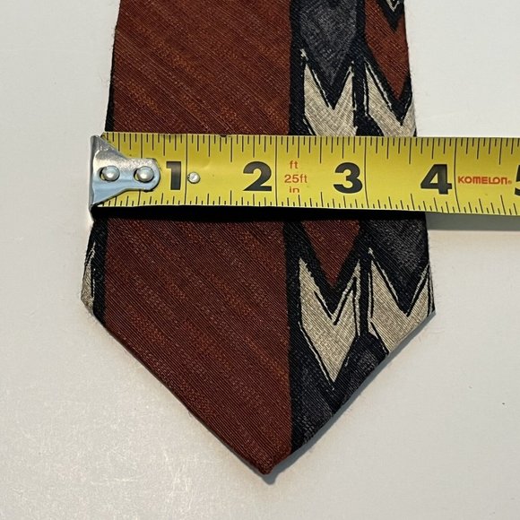 Mel Fox Clothiers Retro Abstract Art Designer Tie Made In Italy - Picture 12 of 12